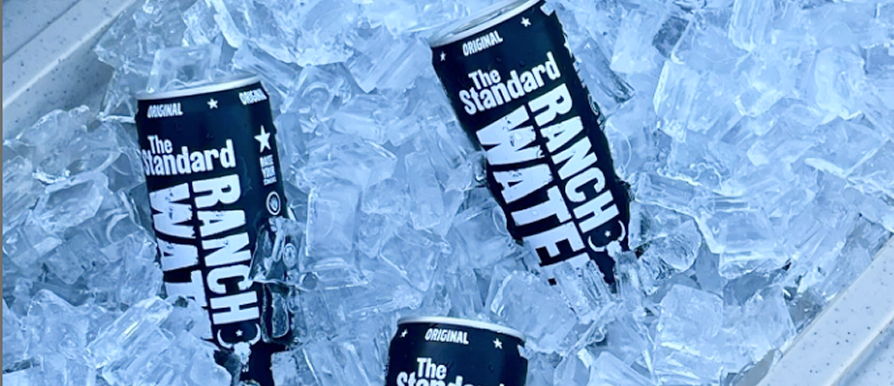 Standard Ranch Water cans in ice